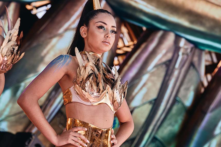 One of the Tomorrowlands Dancers on Stage